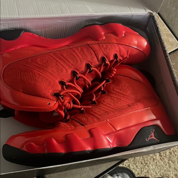 Red Air Jordan Basketball Shoes - Picture 1 of 16